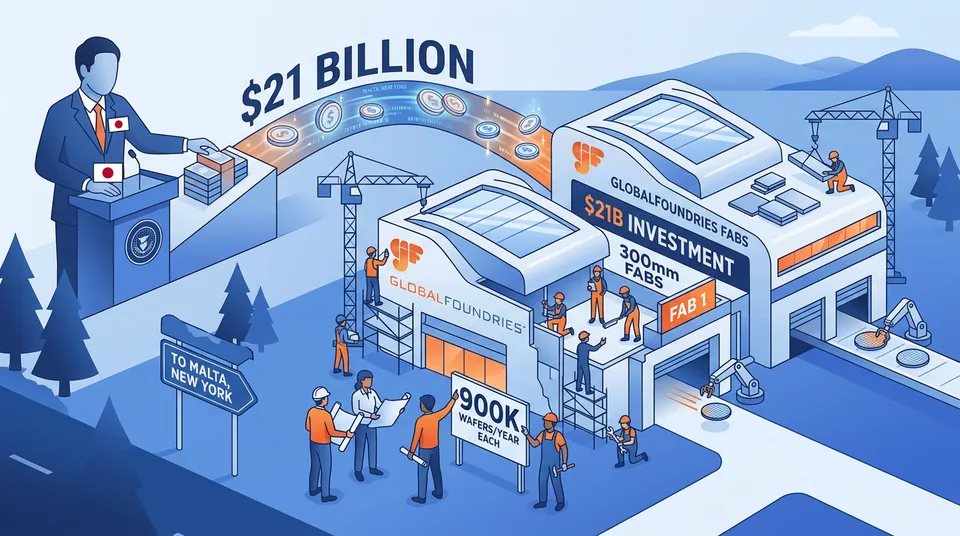 Japan to invest $21 billion in two new GlobalFoundries semiconductor fabs in New York