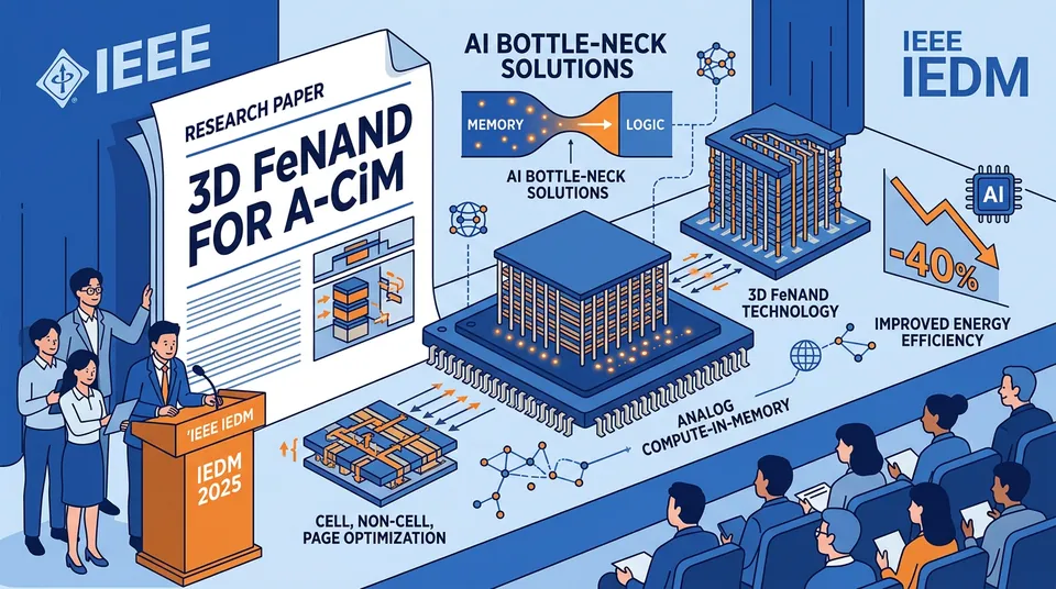 SK hynix presents research on 3D FeNAND for analog compute-in-memory at IEEE IEDM 2025