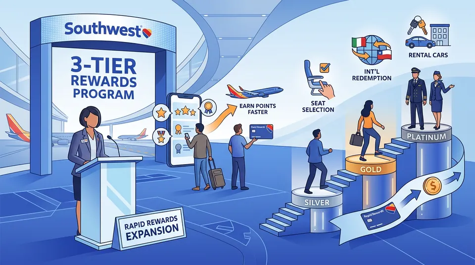 Southwest Airlines Announces Major Expansion of Rapid Rewards Loyalty Program with New Tiers and Benefits