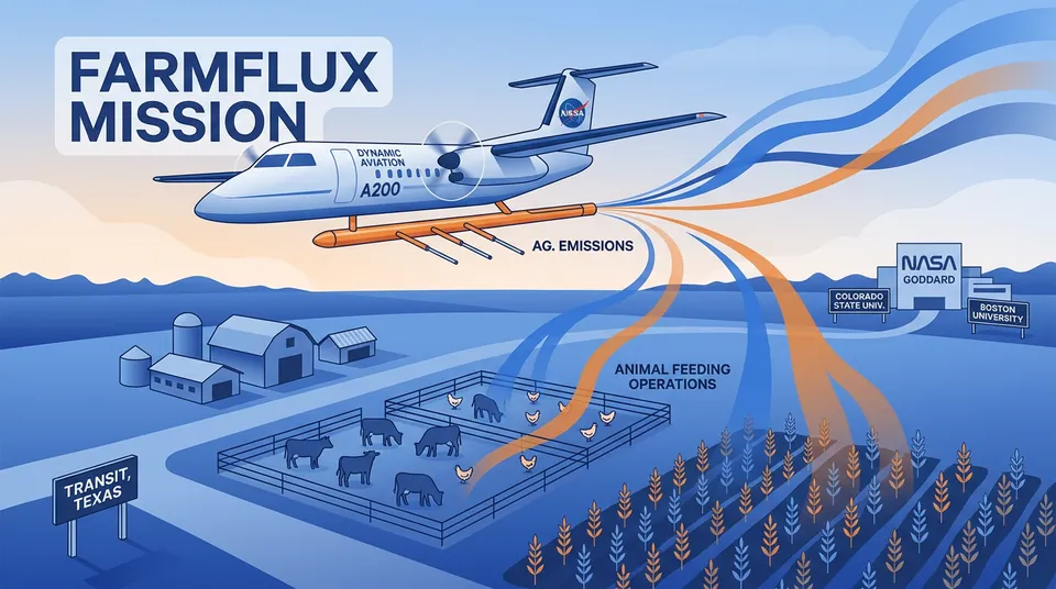 NASA to Conduct Low-Altitude Flights Over Texas Farmland to Measure Agricultural Emissions