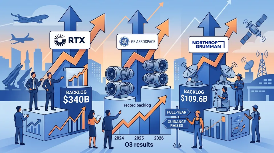 Three major aerospace/defense contractors raise full-year guidance after Q3 results