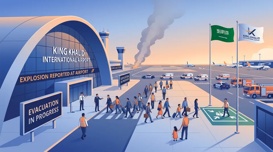 King Khalid International Airport in Riyadh evacuated after reported blast