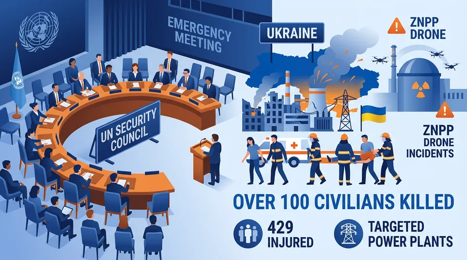 UN Security Council convenes emergency meeting on Russian attacks on Ukrainian civilians and infrastructure