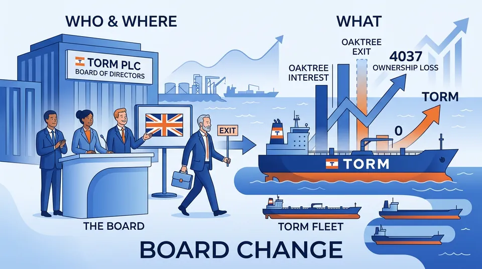 TORM plc Announces Change to Board Following Oaktree Capital Management's Exit