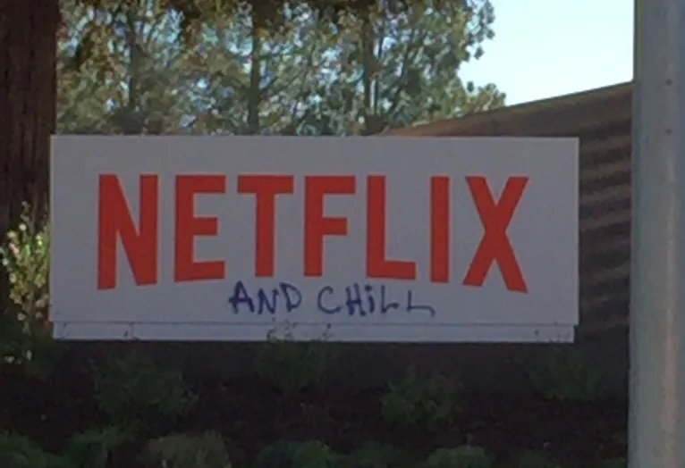 Netflix and Chill Graffiti