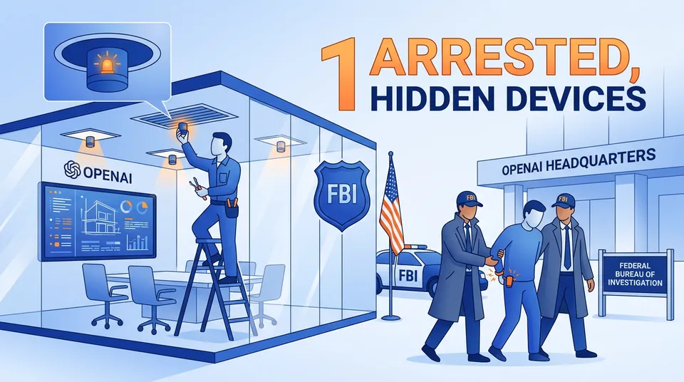 OpenAI engineer arrested by FBI, suspected of installing hidden recording devices in company meeting rooms